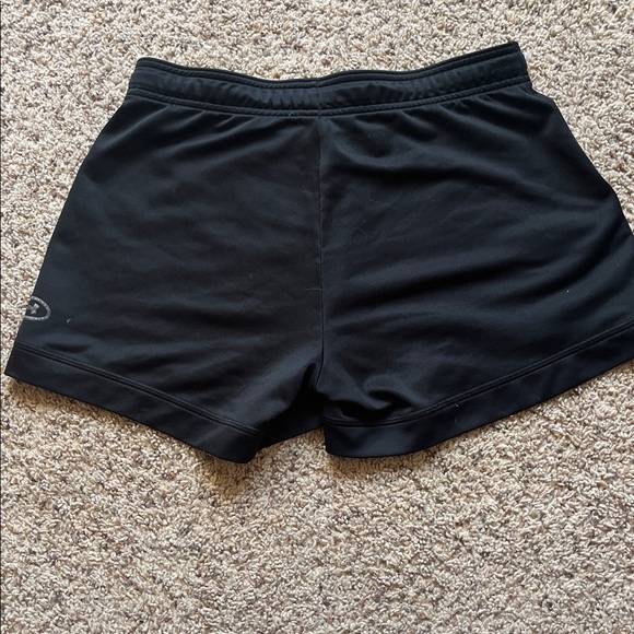 Under Armour Black Shorts with bright green waist band - Picture 2 of 6